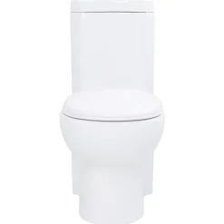 vidaXL Toilet hoekmodel keramisch wit