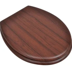vidaXL Toiletbril simpel ontwerp MDF bruin