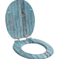 vidaXL Toiletbrillen 2 st met soft-close deksels MDF houtontwerp