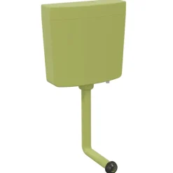 vidaXL Toiletstortbak met watertoevoer onderin 3/6 L olijfgroen