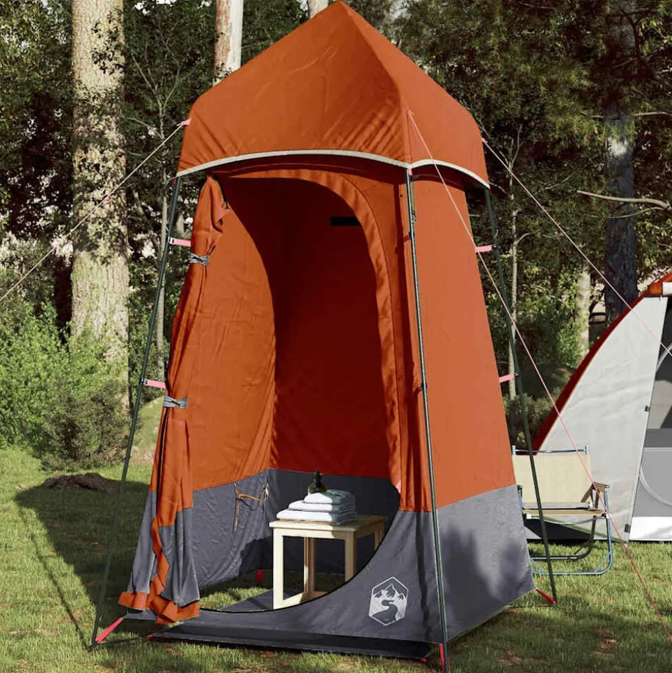 vidaXL Toilettent waterdicht oranje