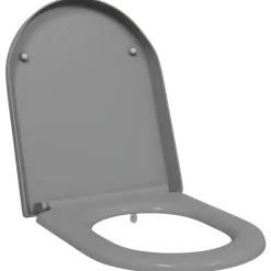 vidaXL Toiletzitting Grijs 49 x 36 x 4 cm Duroplast
