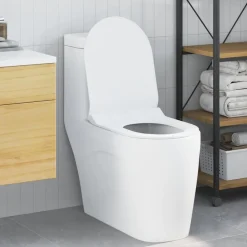 vidaXL Toiletzitting Verstelbaar Wit 50 x 36,5 x 5 cm Polypropyleen