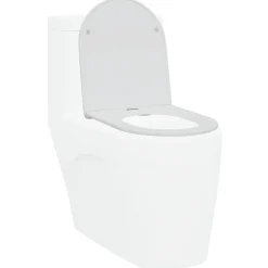 vidaXL Toiletzitting Wit 47 x 36 x 3,4 cm Duroplast