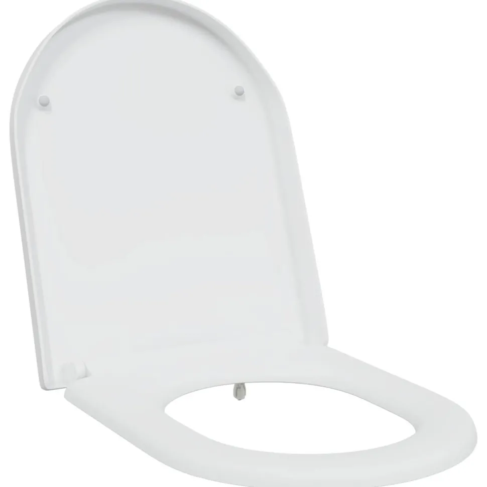 vidaXL Toiletzitting Wit 49 x 36 x 4 cm Duroplast