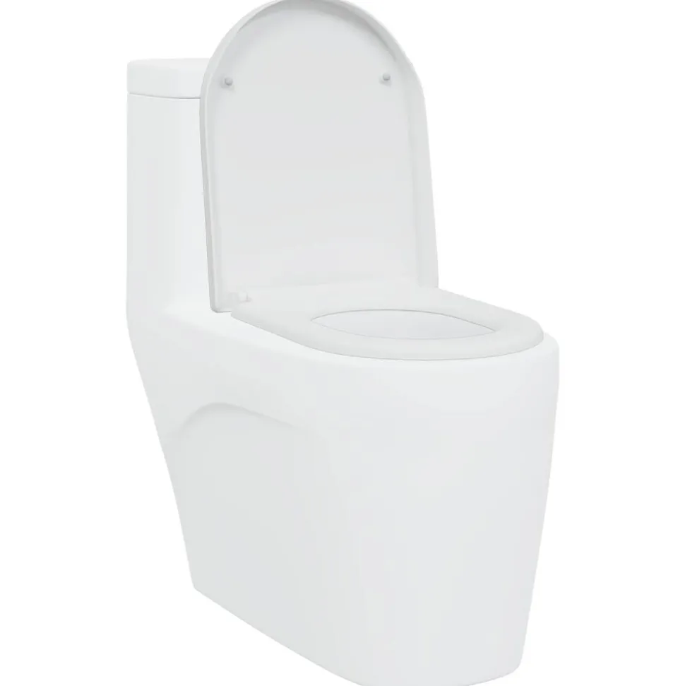 vidaXL Toiletzitting Wit 49 x 36 x 4 cm Duroplast