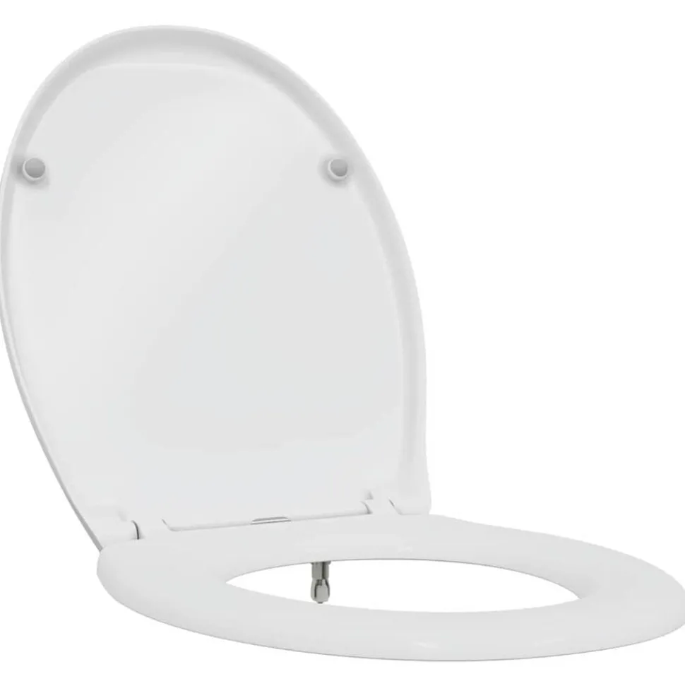 vidaXL Toiletzitting Wit 47 x 37 x 4 cm Duroplast