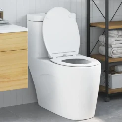 vidaXL Toiletzitting Wit 47 x 37,5 x 3,8 cm Duroplast