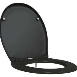 vidaXL Toiletzitting Zwart 47 x 37 x 4 cm Duroplast
