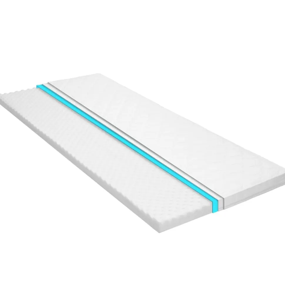 vidaXL Topmatras ei-profiel 6 cm koudschuim 80x200 cm