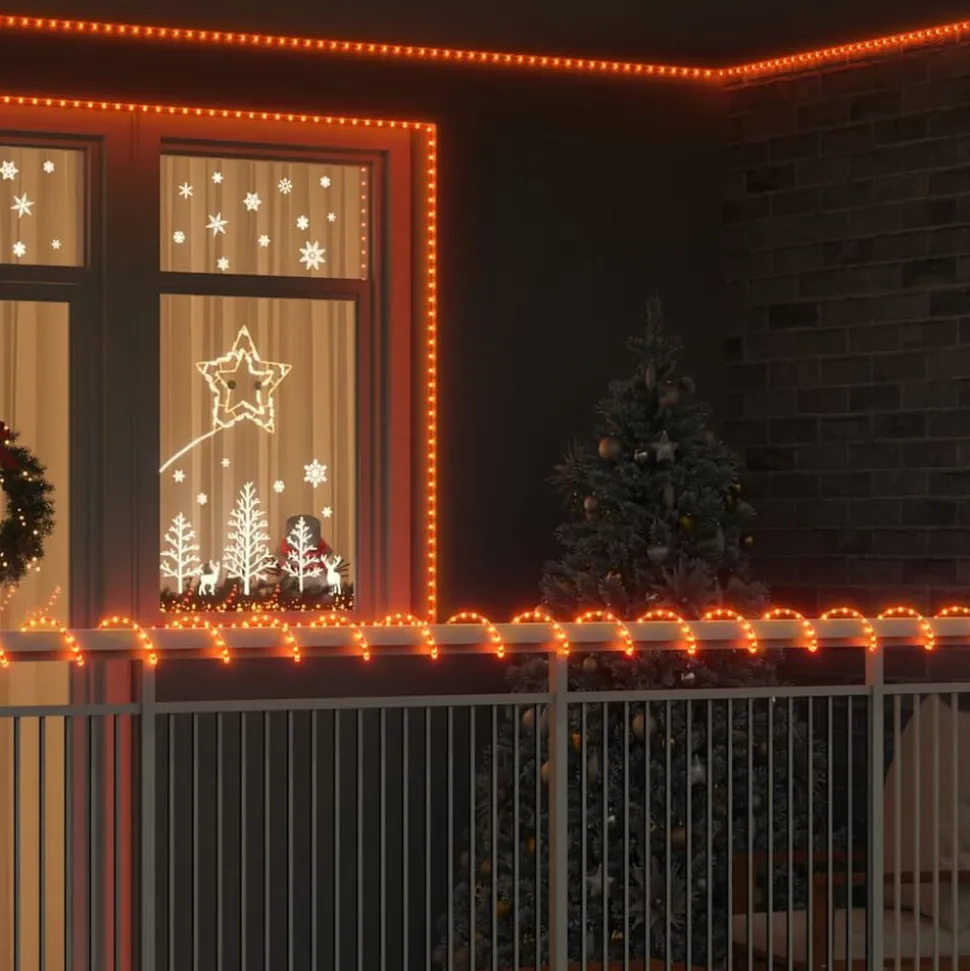 vidaXL Touwenlicht met 120 LED Warmwit 5 m PVC