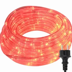 vidaXL Touwenlicht met 1200 LED Rood 50 m PVC