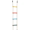 vidaXL Touwladder voor kinderen met 4 sporten meerkleurig