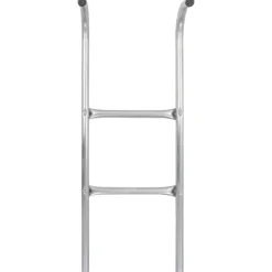 vidaXL Trampolineladder met 2 sporten 72 cm staal zilverkleurig (geschikt voor 65 cm hoogte)