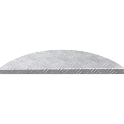 vidaXL Trap Tread 5 pcs Zilver 60 x 18 x 2,5 cm Aluminium
