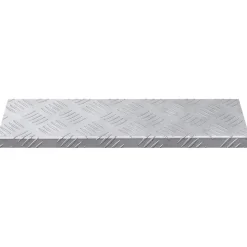vidaXL Trap Tread Rechthoekig 5 pcs Zilver 60 x 18 x 2,5 cm Aluminium