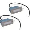 vidaXL Trapinbouwspot 2 st LED 44x111x56 mm