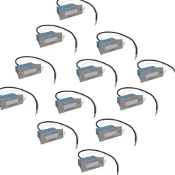 vidaXL Trapinbouwspots 12 st LED 44x111x56 mm
