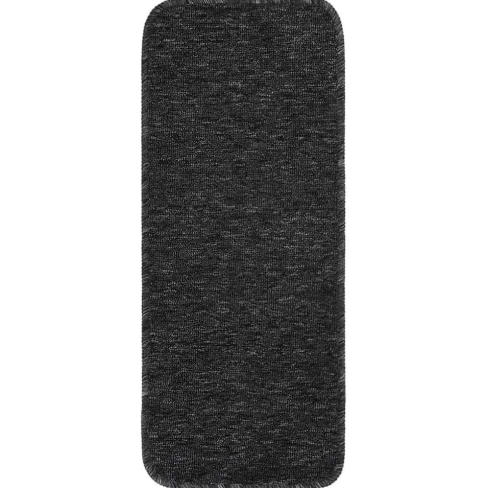 vidaXL Trapmatten 15 st anti-slip rechthoekig 60x25 cm antracietkleur