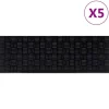 vidaXL Trapmatten 5 st 25x75 cm rubber