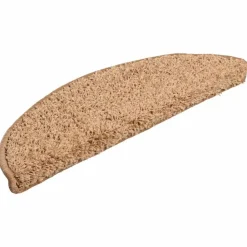 vidaXL Trapmatten 15 st 56x17x3 cm beige halfrond