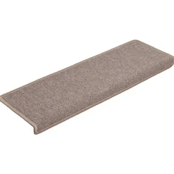 vidaXL Trapmatten 15 st 65x21x4 cm lichtbruin met rechthoekige rand