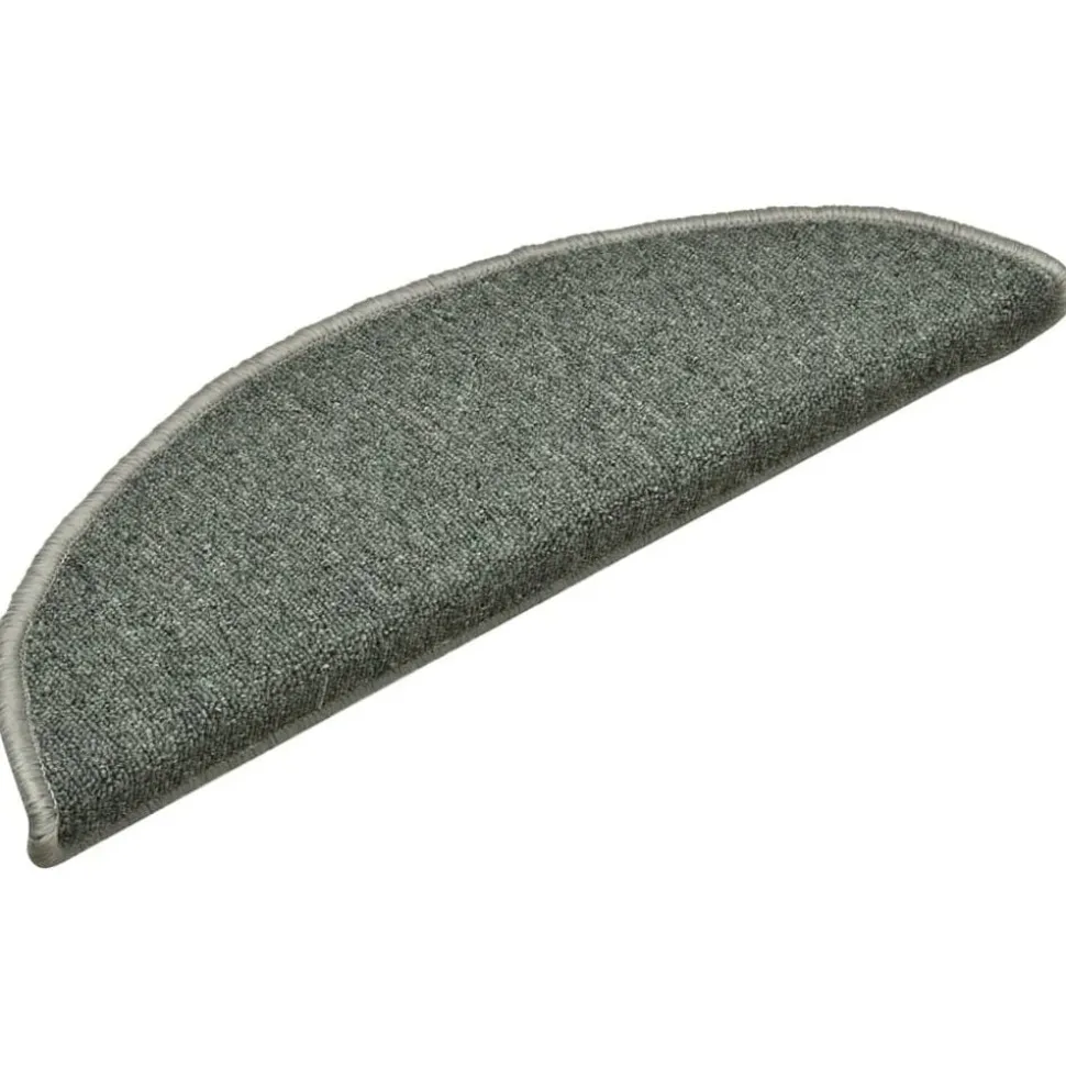 vidaXL Trapmatten 15 st 56x17x3 cm Donkergroen Halfrond