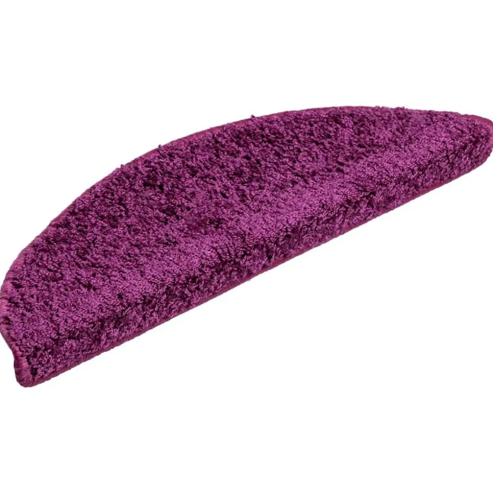 vidaXL Trapmatten 15 st 56x17x3 cm Violet Halfrond