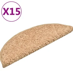 vidaXL Trapmatten 15 st 56x17x3 cm Goud Halfrond