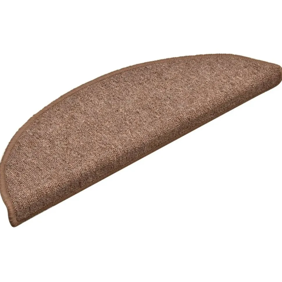 vidaXL Trapmatten 15 st 56x17x3 cm bruin