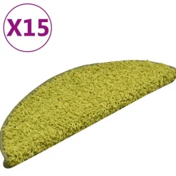 vidaXL Trapmatten 15 st 56x17x3 cm groen