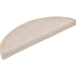 vidaXL Trapmatten 15 st 56x17x3 cm Taupe Halfrond
