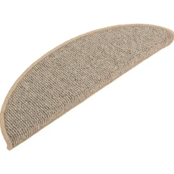 vidaXL Trapmatten 15 st 56x17x3 cm Bruin Halfrond