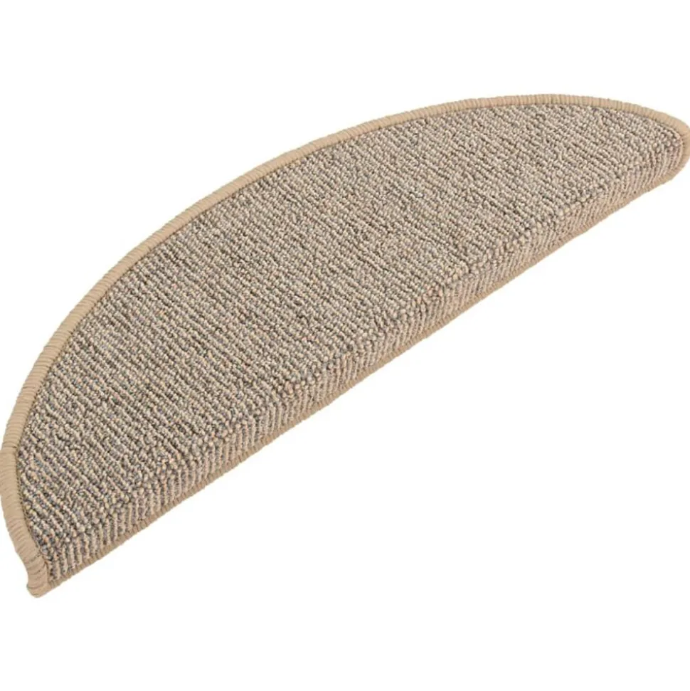 vidaXL Trapmatten 15 st 56x17x3 cm Bruin Halfrond