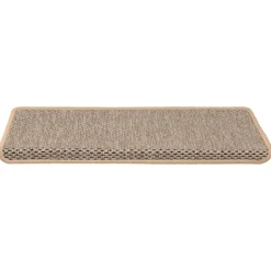 vidaXL Trapmatten zelfklevend 15 st sisal-look 65x21x4 cm lichtbeige