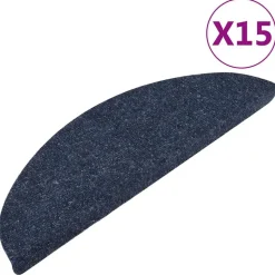 vidaXL Trapmatten zelfklevend 15 st 56x17x3 cm blauw