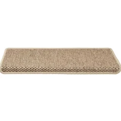 vidaXL Trapmatten zelfklevend 15 st sisal-look 65x21x4 cm zandkleurig