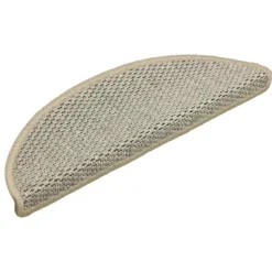 vidaXL Trapmatten zelfklevend 15 st sisal-look 56x17x3 cm lichtgroen