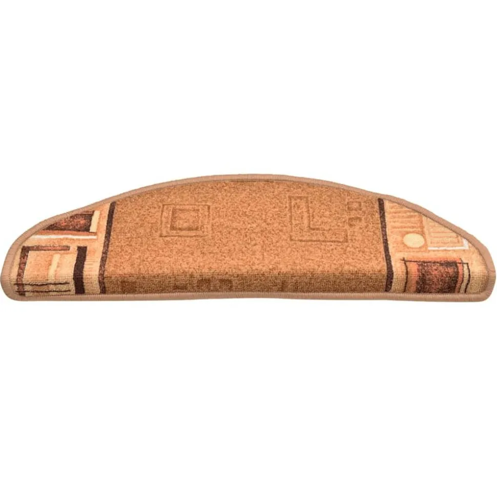vidaXL Trapmatten zelfklevend 5 st 65x21x4 cm beige