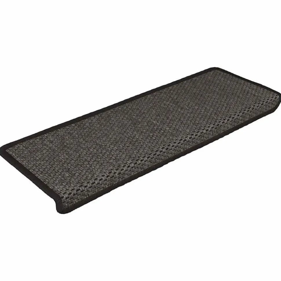 vidaXL Trapmatten zelfklevend 15st sisal-look 65x21x4cm antracietkleur
