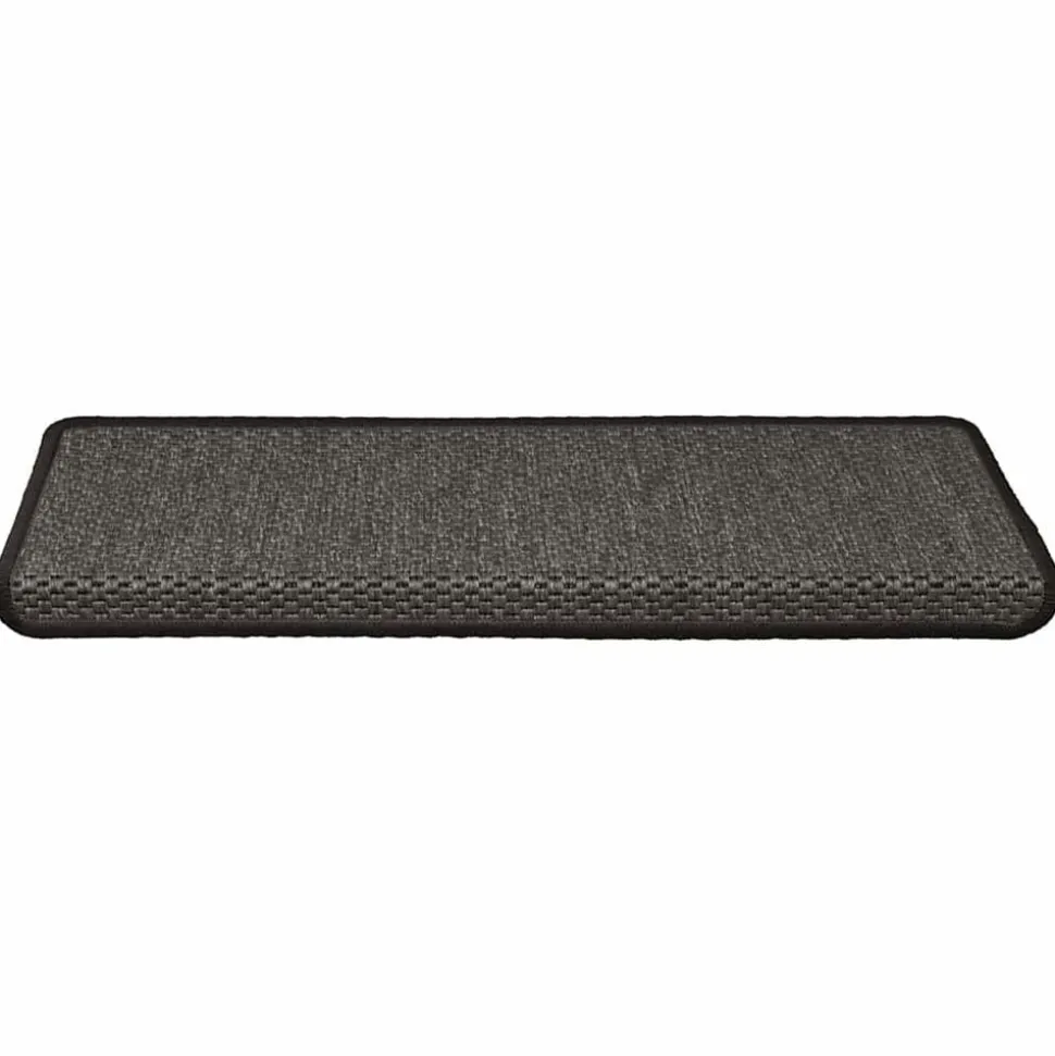 vidaXL Trapmatten zelfklevend 15st sisal-look 65x21x4cm antracietkleur