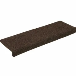 vidaXL Trapmatten zelfklevend 15 stuks 65x21x4 cm bruin rechthoekige rand