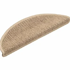 vidaXL Trapmatten zelfklevend 15 st sisal-look 56x17x3 cm zandkleurig