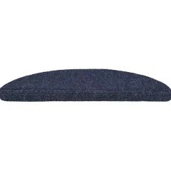 vidaXL Trapmatten Zelfklevend 15 stuks 56x17x3 cm Blauw Halfrond
