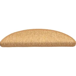 vidaXL Trapmatten zelfklevend 15 st sisal-look 56x17x3 cm sisalkleurig