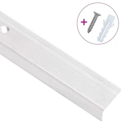 vidaXL Trapneuzen L-vormig 15 st 90 cm aluminium zilverkleurig