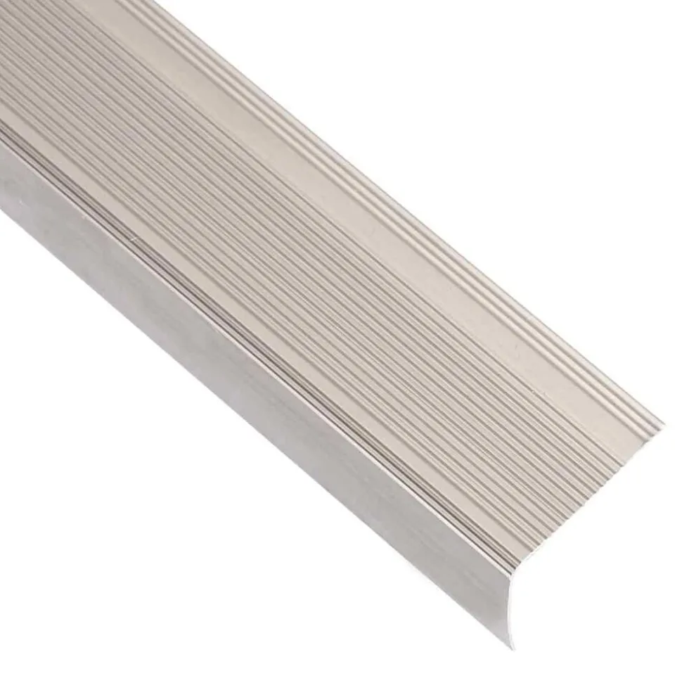 vidaXL Trapneuzen L-vormig 5 st 90 cm aluminium champagnekleurig