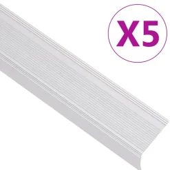 vidaXL Trapneuzen L-vormig 5 st 100 cm aluminium zilverkleurig