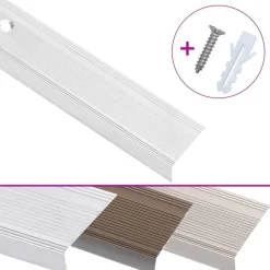 vidaXL Trapneuzen L-vormig 15 st 90 cm aluminium zilverkleurig