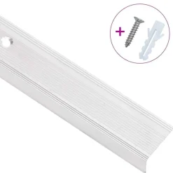 vidaXL Trapneuzen L-vormig 15 st 90 cm aluminium zilverkleurig